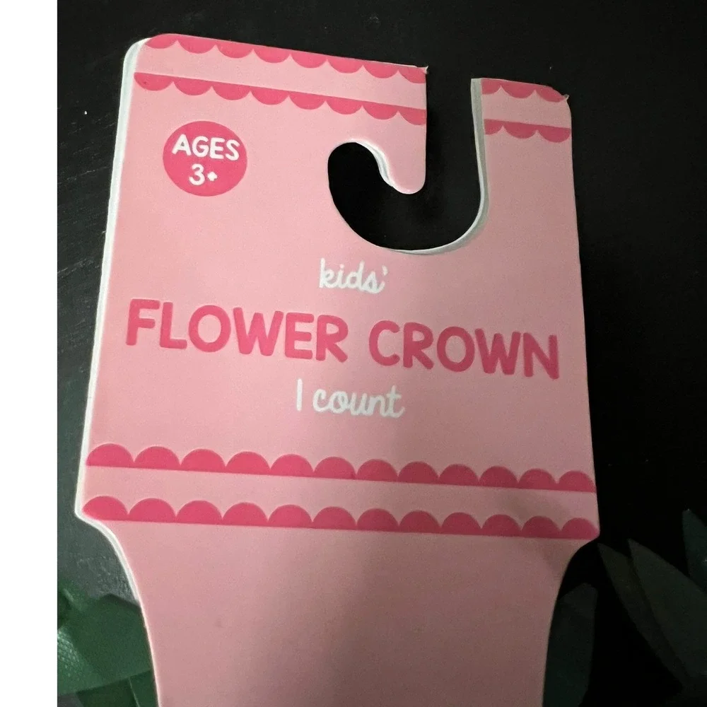 Flower Crown Kids OS Pink Red Brand New Felt Floral Headpiece